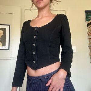 Levi's Charcoal Button-Up Shirt